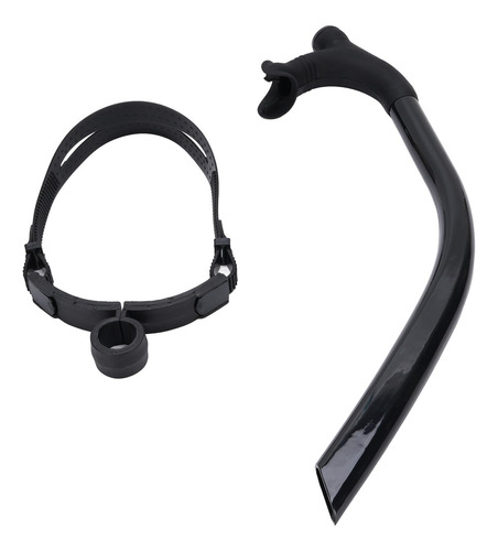 Tubo De Respiración Negro Negro Para Entrenamiento De Buceo