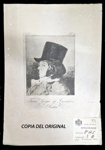 Litografia/grabado 116 Francisco Goya Lucientes Certificada (Usado)