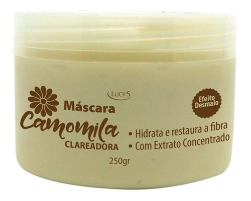 Máscara Camomila Cabelo Clareador E Hidratante Capilar