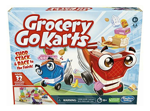 Hasbro Gaming Grocery Go Karts Juego De Mesa Para