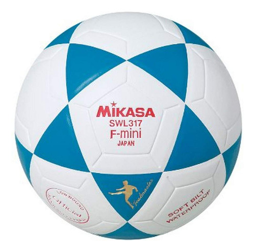 Mikasa D94 Indoor Serie Balon Futbol Color Azul Blanco 2