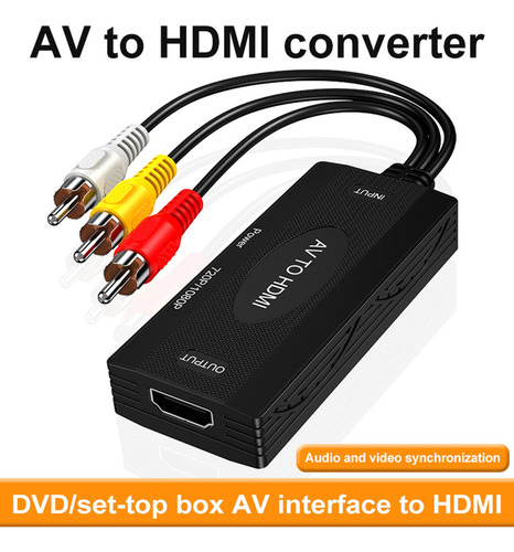 . Convertidor Rca A / A Rca Adaptador Av Compatible Con Av A