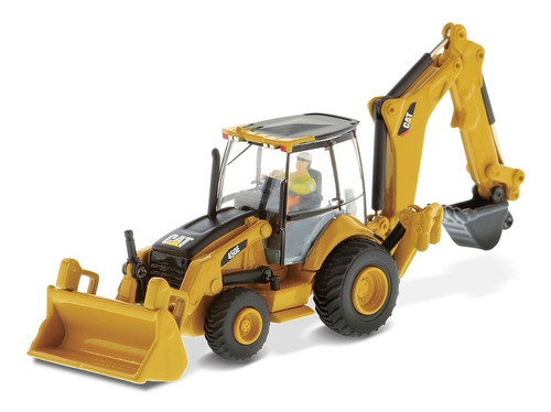 Modelo A Escala - Cat 450e Backhoe Loader (1:87)