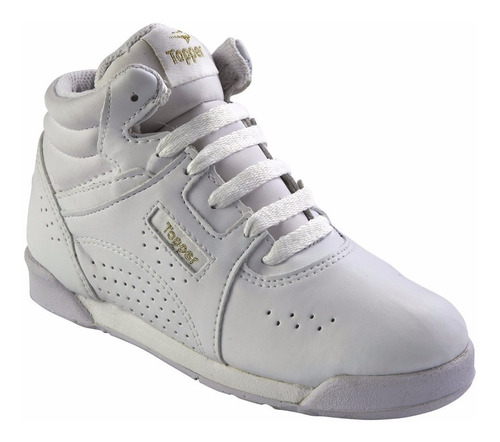 Zapatillas Botitas Topper Aero Bas Mid Kids Niños  Blanco