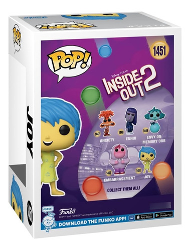 Funko Pop Disney Inside Out Intensamente 2 Joy - Alegria .