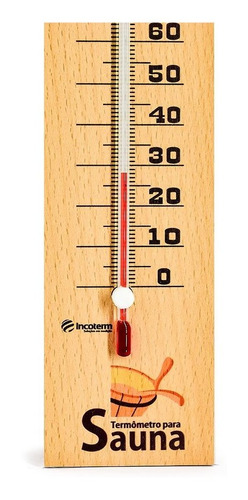 Termômetro De Sauna Em Madeira Tratada 0 A 120c Incoterm