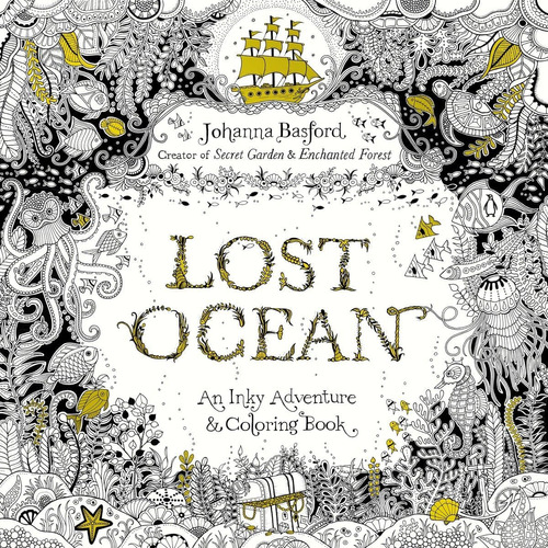 Libro Lost Ocean: An Inky Adventure And Coloring En Inglés