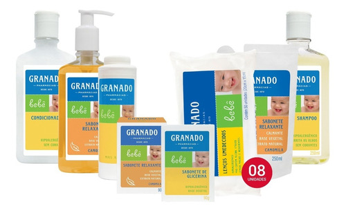 Granado Baby C/ Sabonetes Glicerina Bebê Camomila + Trad 8un Cor Laranja/Amarelo