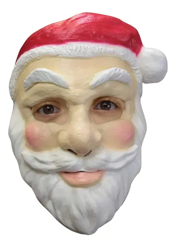 Máscara De Santa Claus Navidad Látex C/ Cabello Y Barba | Envío gratis