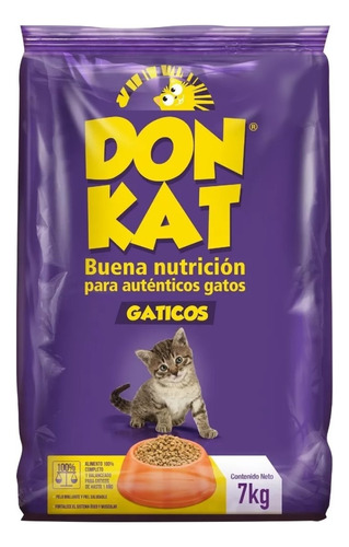 Alimento Para Gatos Donkat Gaticos 7kg