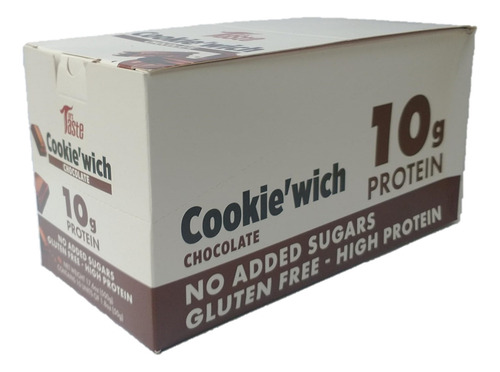 Galleta Proteína Cookie´wich Caja Con 10 Piezas Chocolate Mr