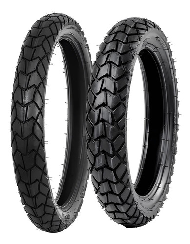 Par Pneus Para Nxr Bross D 90/90-19 C/ C + T 110/90-17 C/ C
