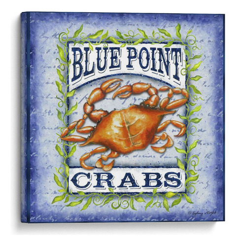 Canvas Lab Cuadro Signo De Mariscos I 80x80, Sydney Wright