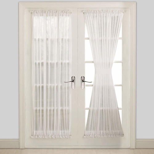 Warm Home Designs Par De Cortinas Blancas Transparentes Para