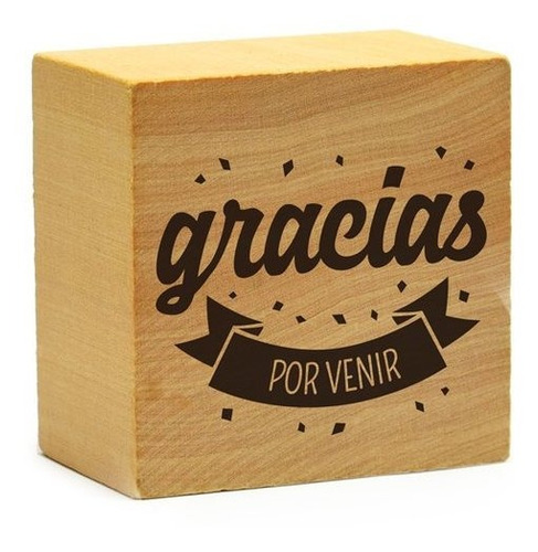 Sello Emprendedores: Gracias Por Venir Confeti 4.7 X 4.7 Cm