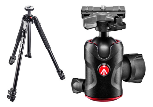 Manfrotto Mt190x3 Aluminum TriPod With 496rc2 Compact Ball H