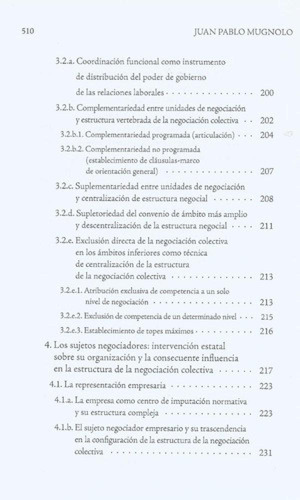 Libro - Estructura De La Negociación Colectiva Mugnolo