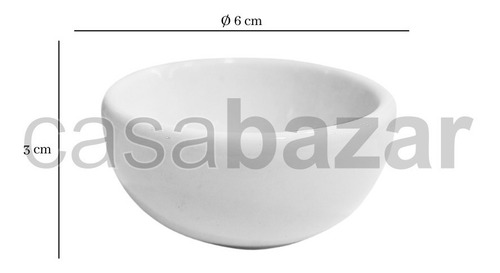 Imagen 4 de 9 de Cazuela Mantequera 6 Cm Porcelana Blanca Condimentos X12 Uni