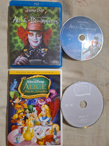 Blu-ray + Dvd Alice No País Das Maravilhas Johnny Depp D50