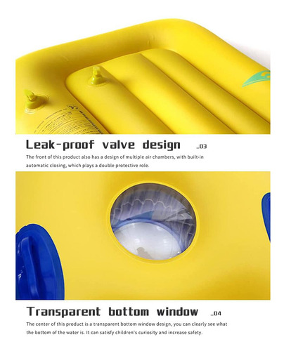 Cama Flotante Inflable Con Mango De Tabla De Surf Para Niños