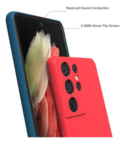 Funda De Silicona For Samsung Galaxy S23 S23 Plus Ultra