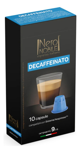 Nero Nobile Nespresso  Descaffeinato 10 Capsulas