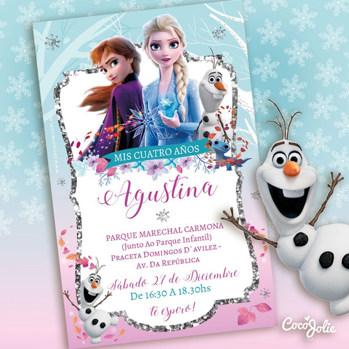 Kit Imprimible Frozen, Anna Y Elsa, Frozen2,editable, Cumple