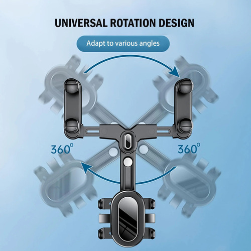 A Soporte De Celular For Espejo Retrovisor De Auto De 360°