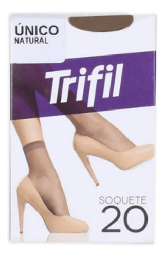 Meia Trifil Soquete Fio 20 Poliamida Transparente W06126 Natural Liso Único