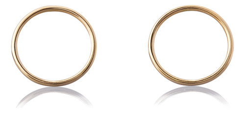 Aretes De Oro 14k Giallo Broquel Anillos