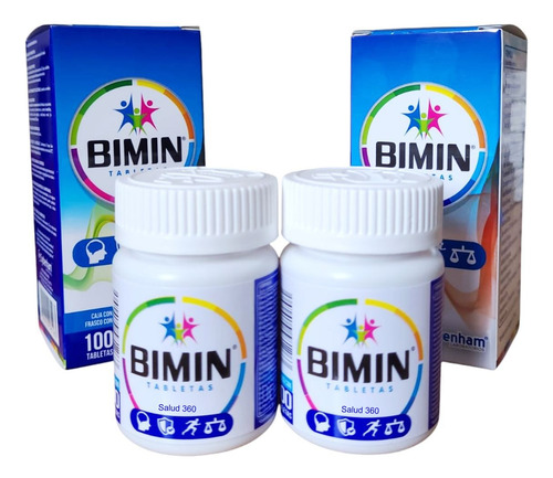 Bimin Polivitamínico Y Minerales Duo Con 100 Tabletas C/u