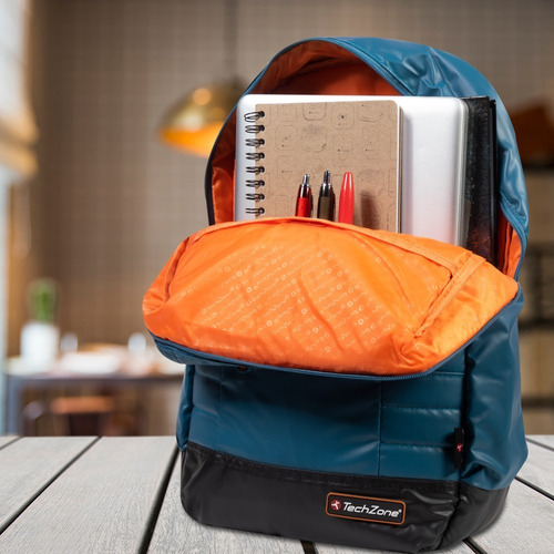 Techzone Backpack Para Laptop 15.6 Contra Agua Color Azul