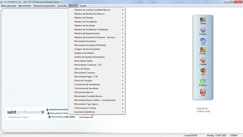 Sistema Administrativo Facturación Ventas Inventario Saint 5