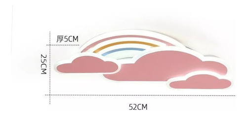 Lámpara De Techo Con Forma De Nube Para Habitación Infantil,