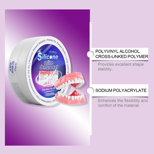 Conjunto Prótese Dentária Silicone Macio Fit A