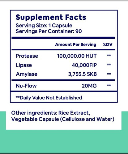Boulder Bio Digestive Enzymes 40000 Usp Lipasa Alta