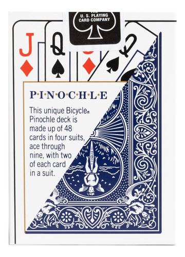 Naipes De Bicicleta Pinochle, Índice Estándar, 1 Baraja