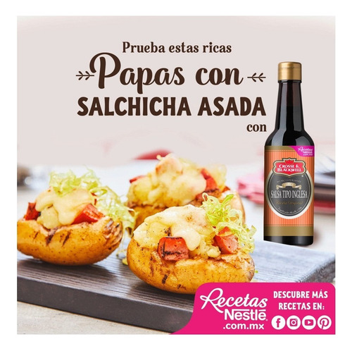 Salsa Inglesa Cross & Blackwell Receta Original Envase 290ml