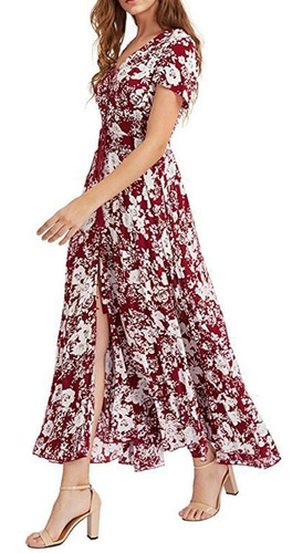 Imagem 1 de 3 de Vestido Floral Elegante,veste 38,40,42 Super Confortável