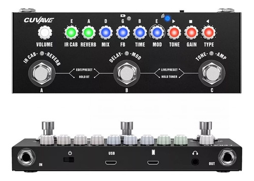 Pedal De Efeito Cuvave Cube Baby Preto