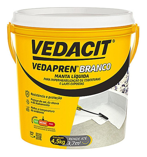 Vedapren Laje Branco Vedacit 4,5kg