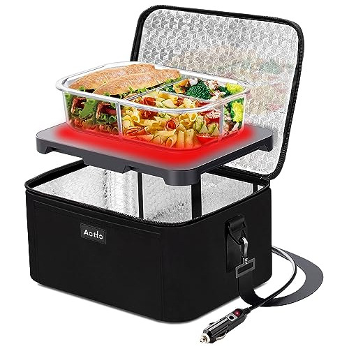 Portable Oven, 12v 24v 2-en-1 Car Food Warmer Mini Ns64f
