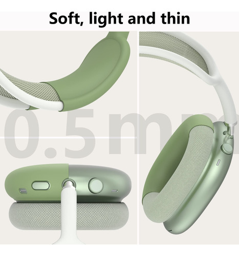 Funda Para AirPods Max De Silicona Color Verde Protectora