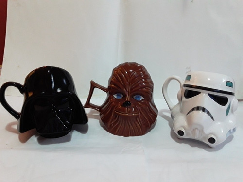 Tazas De Star Wars Stromtrooper Y Darth Vader 