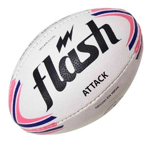 Pelota Rugby Flash Attack Kids N° 1 Infantil Guinda Mini Junior