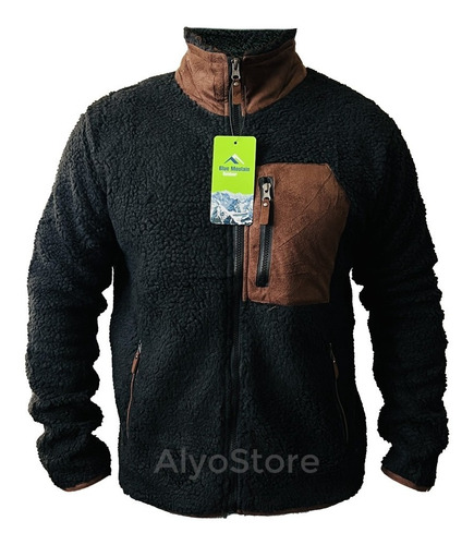 Chaqueta Poleron Lana De Cordero Para Hombre Con Chiporro Por Dentro