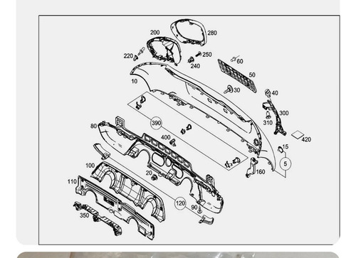 Soporte De Facia Trasera Mercedes Benz W453 Smart Staffa (Usado)