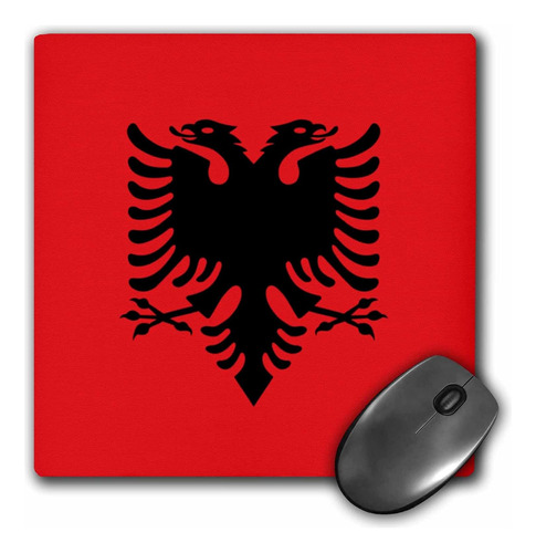 3drose Bandera De Albania - Águila Bicefala Negra Albanes...