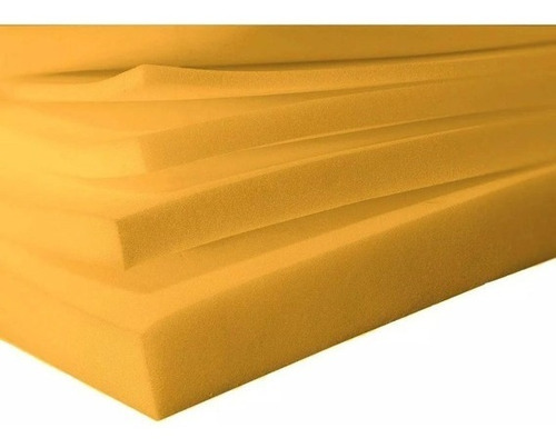 Imagen 2 de 2 de Plancha De Goma Espuma Amarill 200x140cm 1cm Espesor Dens 18