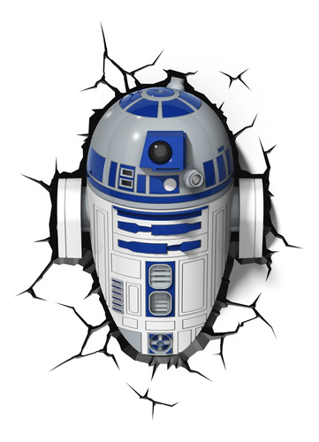 3dlightfx Star Wars R2-d2 3d Deco Luz